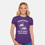 Mornings Are My Worst Nightmare-womens fitted tee-eduely