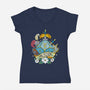 Paladin Dice-womens v-neck tee-Vallina84