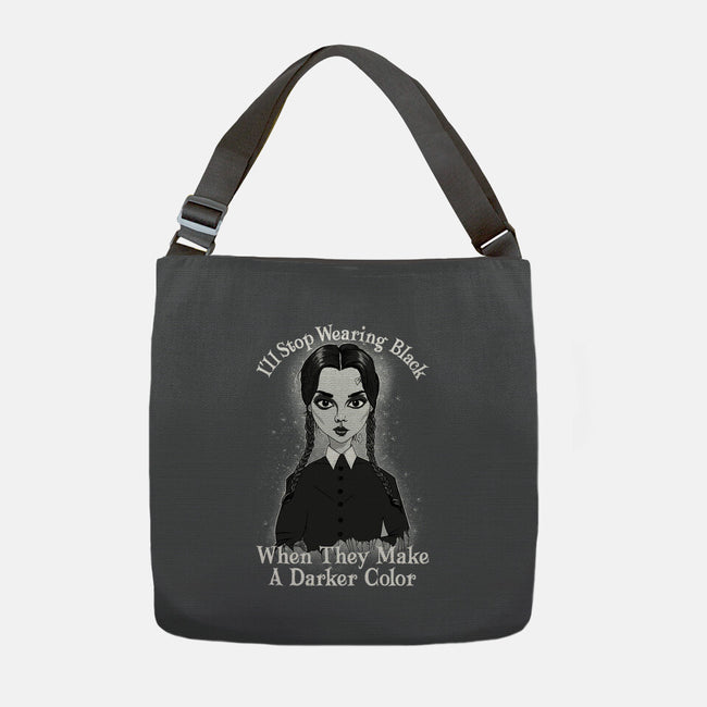 Do You Always Wear Black?-none adjustable tote bag-SeamusAran