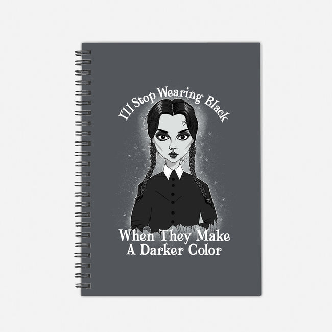 Do You Always Wear Black?-none dot grid notebook-SeamusAran