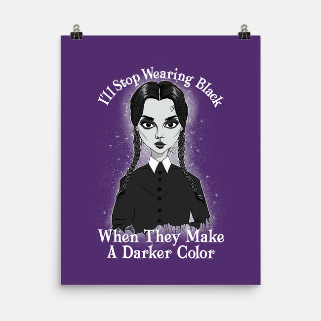 Do You Always Wear Black?-none matte poster-SeamusAran