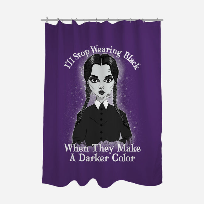 Do You Always Wear Black?-none polyester shower curtain-SeamusAran