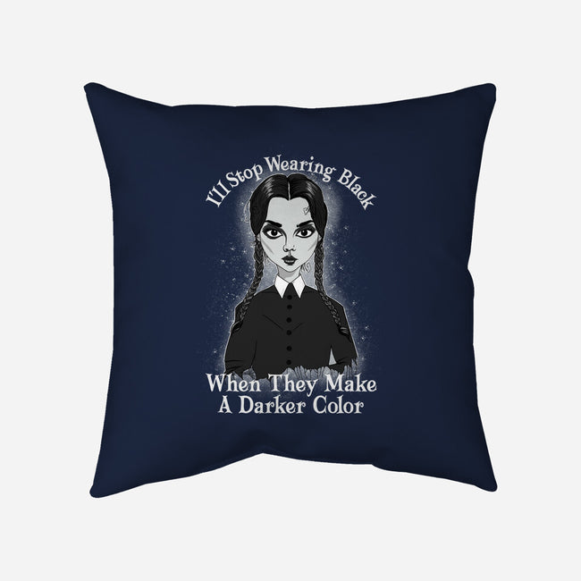 Do You Always Wear Black?-none removable cover w insert throw pillow-SeamusAran