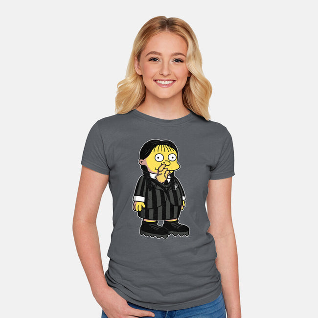 Hands Free-womens fitted tee-Raffiti