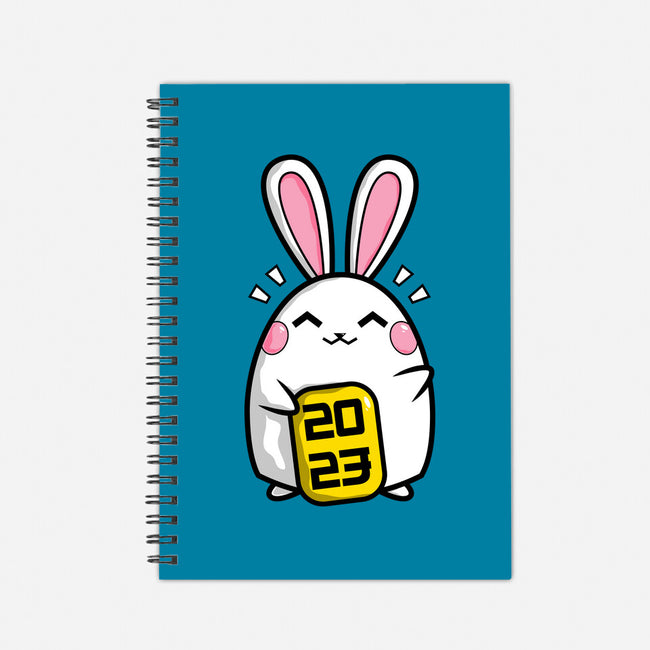 Lucky Bunny 2023-none dot grid notebook-krisren28