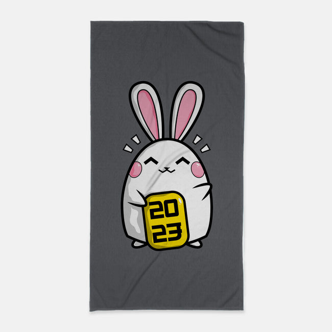 Lucky Bunny 2023-none beach towel-krisren28