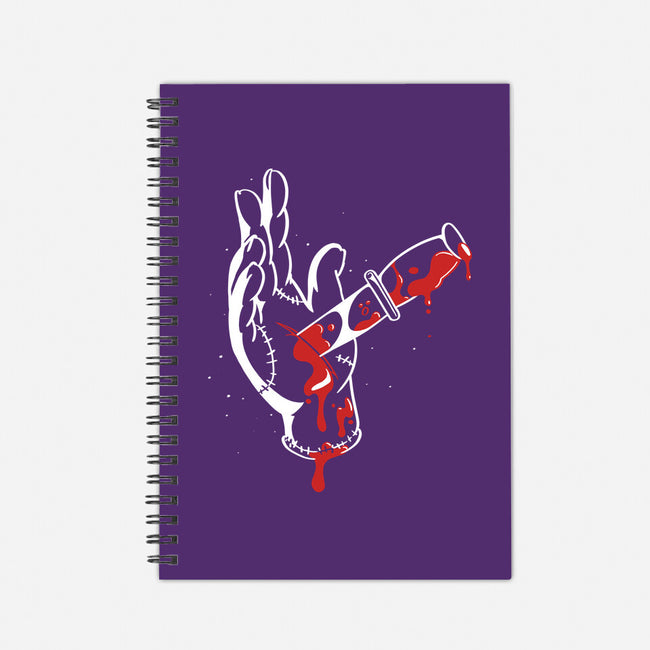 Stabbed Thing-none dot grid notebook-estudiofitas