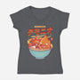 The Fire Demon Ramen-womens v-neck tee-Logozaste