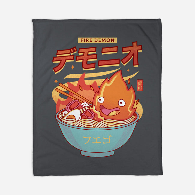 The Fire Demon Ramen-none fleece blanket-Logozaste