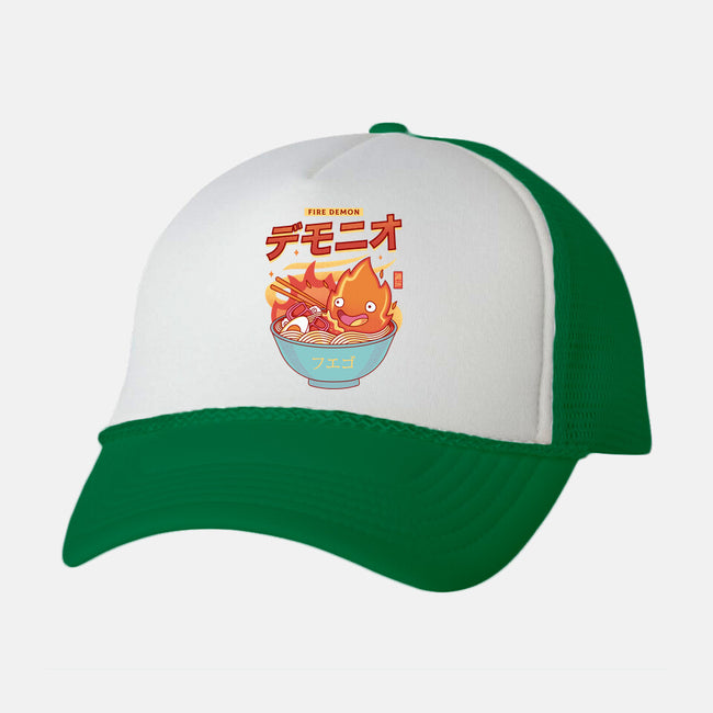 The Fire Demon Ramen-unisex trucker hat-Logozaste