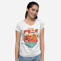 The Fire Demon Ramen-womens v-neck tee-Logozaste