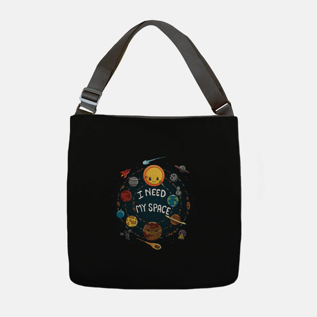 Need My Space-none adjustable tote bag-Vallina84