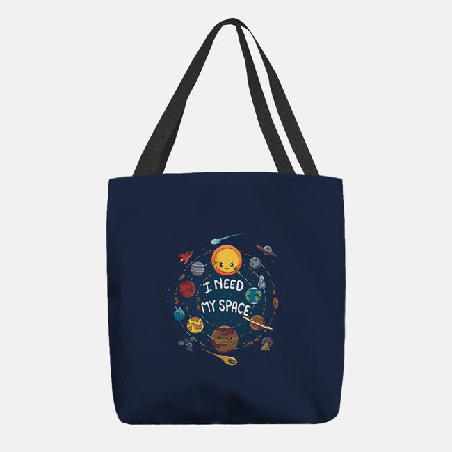Need My Space-none basic tote bag-Vallina84