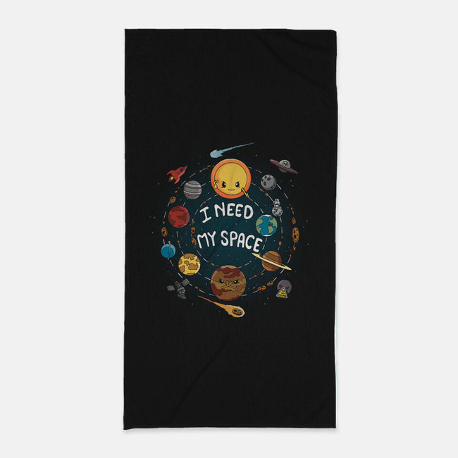 Need My Space-none beach towel-Vallina84