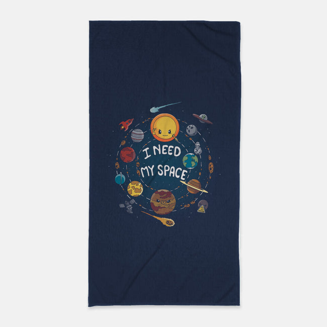 Need My Space-none beach towel-Vallina84