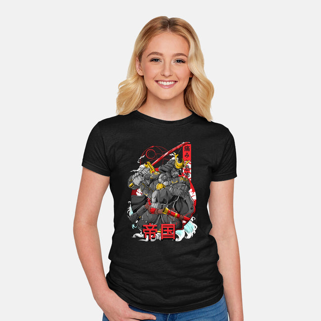 Sith Samurai-womens fitted tee-Guilherme magno de oliveira