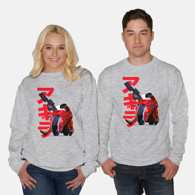 Biker-unisex crew neck sweatshirt-ArchiriUsagi