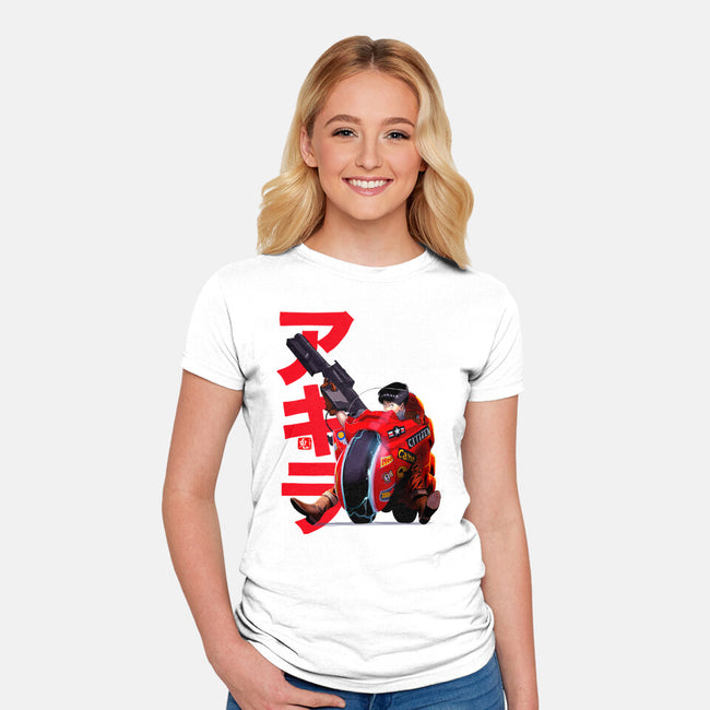 Biker-womens fitted tee-ArchiriUsagi
