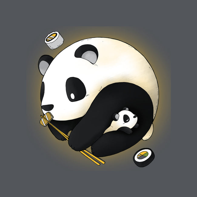 Panda Yin Yang-womens fitted tee-Vallina84