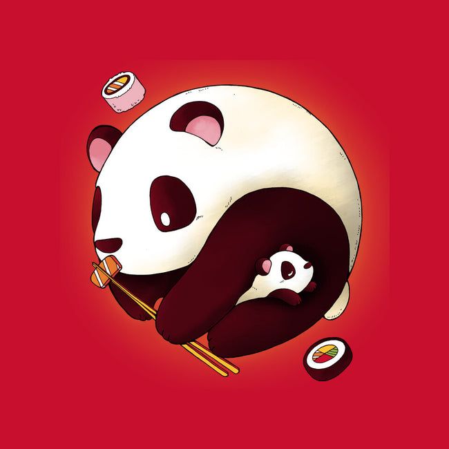 Panda Yin Yang-none removable cover w insert throw pillow-Vallina84