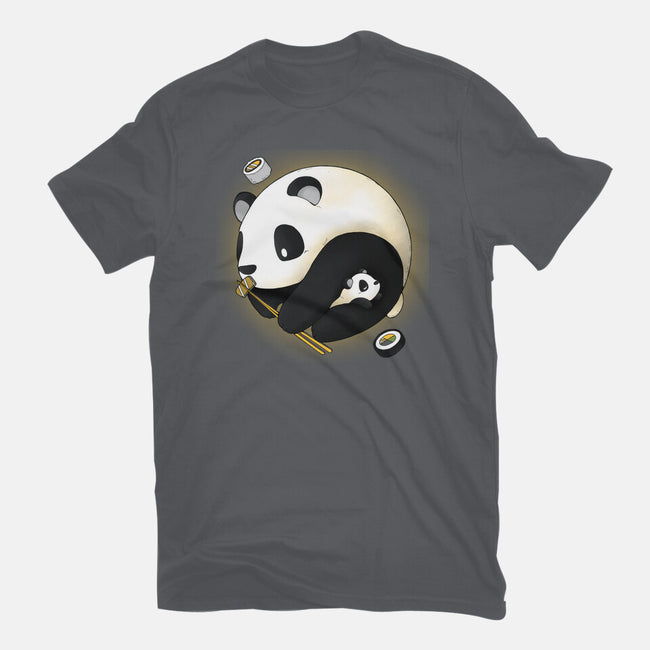 Panda Yin Yang-womens basic tee-Vallina84