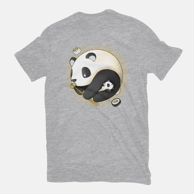 Panda Yin Yang-womens basic tee-Vallina84