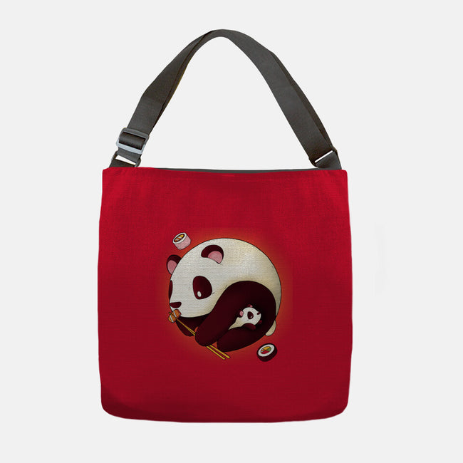 Panda Yin Yang-none adjustable tote bag-Vallina84