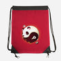 Panda Yin Yang-none drawstring bag-Vallina84
