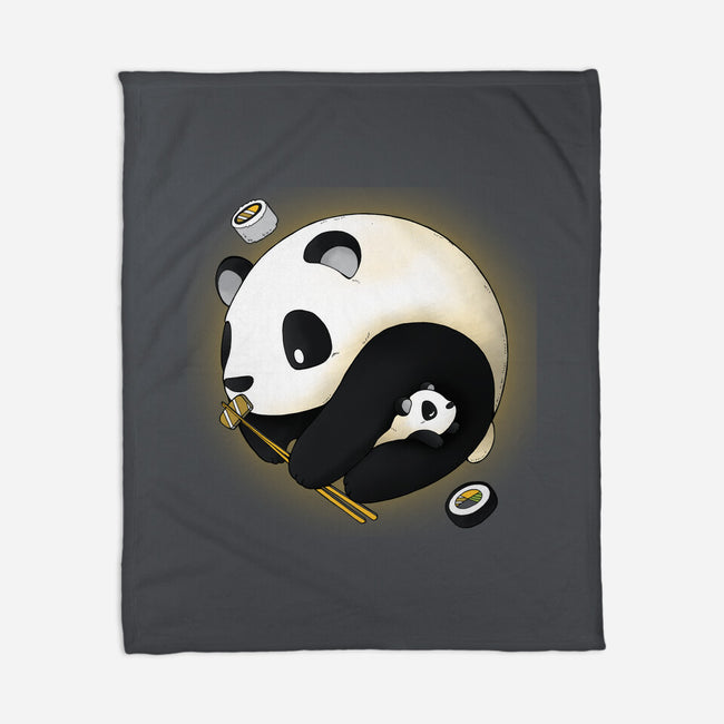 Panda Yin Yang-none fleece blanket-Vallina84