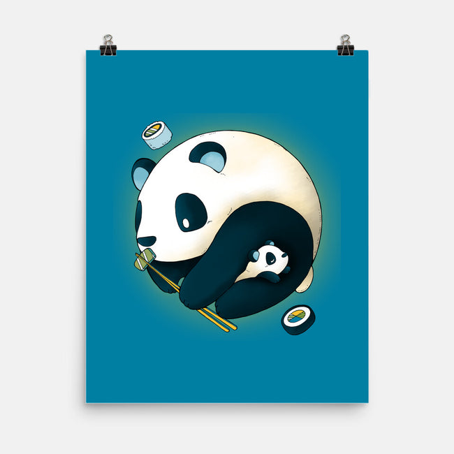 Panda Yin Yang-none matte poster-Vallina84