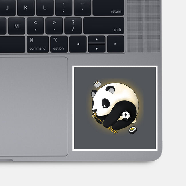 Panda Yin Yang-none glossy sticker-Vallina84