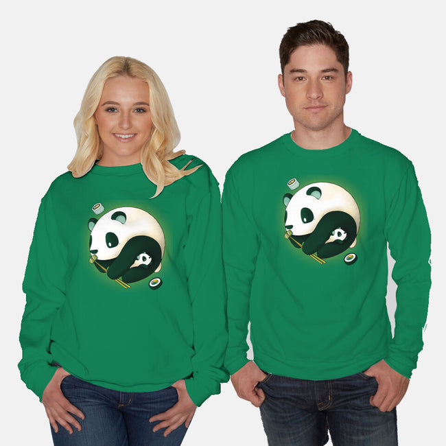 Panda Yin Yang-unisex crew neck sweatshirt-Vallina84