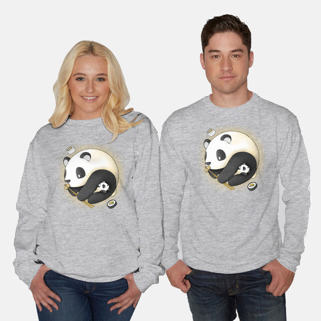 Panda Yin Yang-unisex crew neck sweatshirt-Vallina84