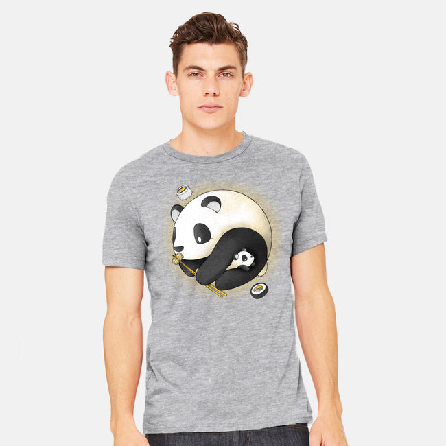 Panda Yin Yang-mens heavyweight tee-Vallina84