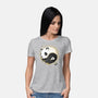 Panda Yin Yang-womens basic tee-Vallina84