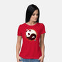Panda Yin Yang-womens basic tee-Vallina84