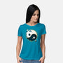 Panda Yin Yang-womens basic tee-Vallina84