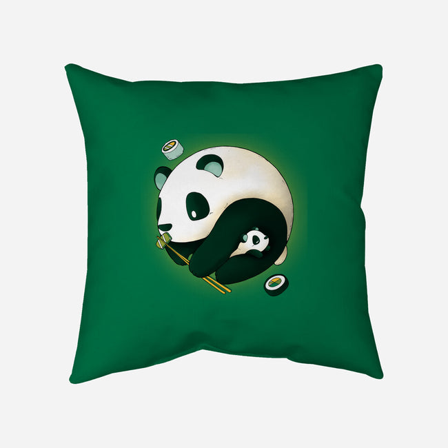 Panda Yin Yang-none removable cover w insert throw pillow-Vallina84