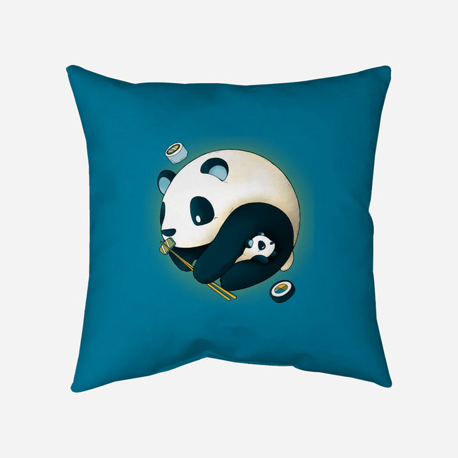 Panda Yin Yang-none removable cover w insert throw pillow-Vallina84