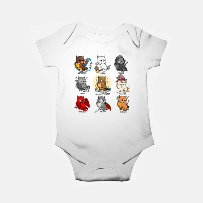 Owl Role Play Game-baby basic onesie-Vallina84