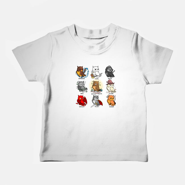 Owl Role Play Game-baby basic tee-Vallina84