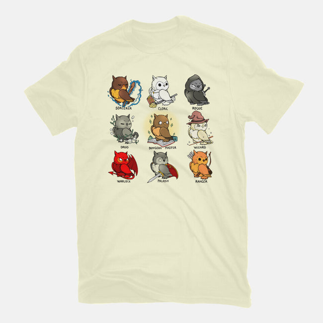 Owl Role Play Game-mens basic tee-Vallina84