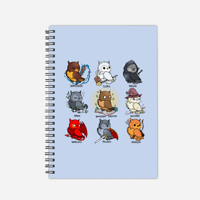 Owl Role Play Game-none dot grid notebook-Vallina84