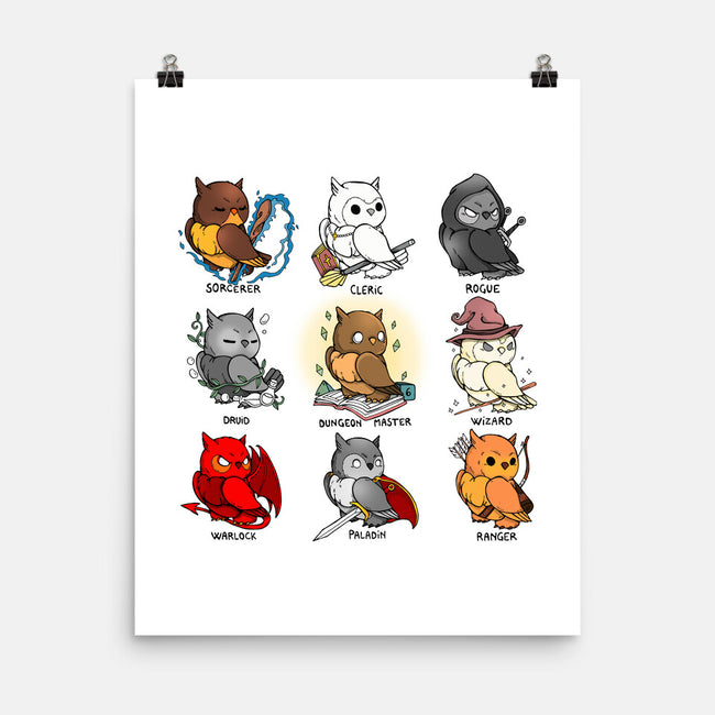 Owl Role Play Game-none matte poster-Vallina84