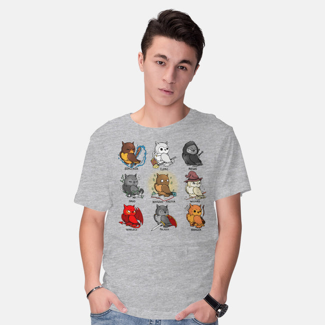 Owl Role Play Game-mens basic tee-Vallina84