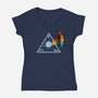 Dice Prism-womens v-neck tee-Vallina84