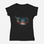 Humming Infinity-womens v-neck tee-Vallina84