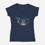 Humming Infinity-womens v-neck tee-Vallina84