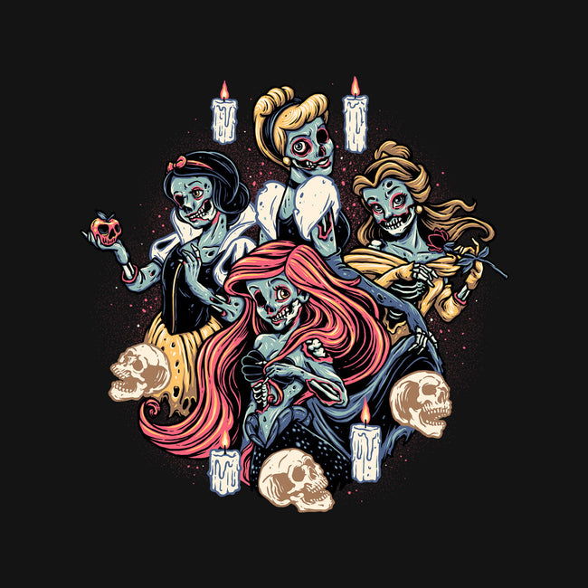 Undead Princesses-none removable cover w insert throw pillow-momma_gorilla