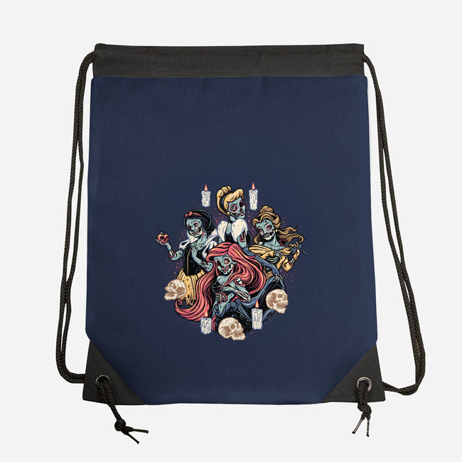 Undead Princesses-none drawstring bag-momma_gorilla
